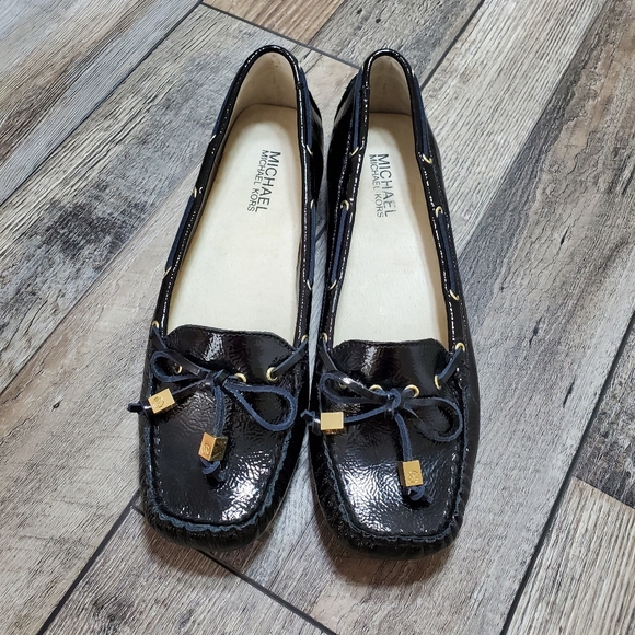 Michael Kors Patent Leather Boat Shoe 